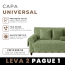 [Leve 2 e Pague 1] Capa Universal para Sofá 100% Algodão (Design Único!) + BRINDES: 2 Almofadas.